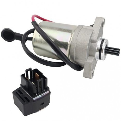 Starter Motor & Solenoid Relay for Polaris Outlaw 50 2008-2019, Outlaw 50 INTL 2010, Predator 50 2007 0450533 0451692 18643 18644 SMU0273 SMU0284 410-54058 57-2732picture6
