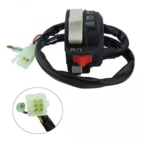 Left Handlebar Switch & Solenoid Relay & Ignition Switch for Yamaha Big Bear 350 YFM350 97-98 Grizzly 600 YFM600 00-01 Wolverine 350 YFM350 96-01 Kodiak 400 YFM400F 96-98 4GB-83973-09-00picture2