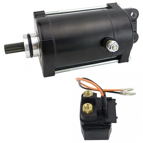 Starter Motor & Solenoid Relay for Yamaha WaveRunner VX1100 VX1100A VX1100B VX1100C 1052cc 2005-2015 6D3-81800-00 18-6907picture7