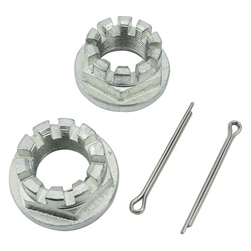 Rear Left Wheel Axle Hub & Bearing Seal Kit & Castle Nuts with Pin for Honda Rancher 350 400, Foreman 400 450 500, 42620-HM7-000 42620-HN0-670 42620-HP0-A00 42620-HM7-610 42620-HN2-A20picture5