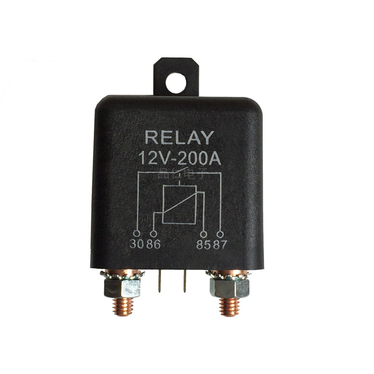 High-Current 12V 200A Automotive Relay Coil Power 2.4W