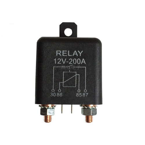 High-Current 12V 200A Automotive Relay Coil Power 2.4W