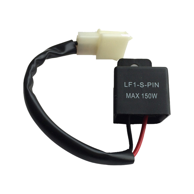 Black 2-Pin 12V Motorcycle/Bicycle Flashing Relay 150W