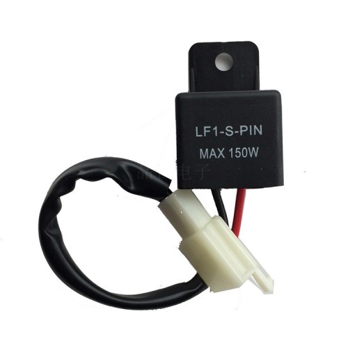 Black 2-Pin 12V Motorcycle/Bicycle Flashing Relay 150Wpicture2