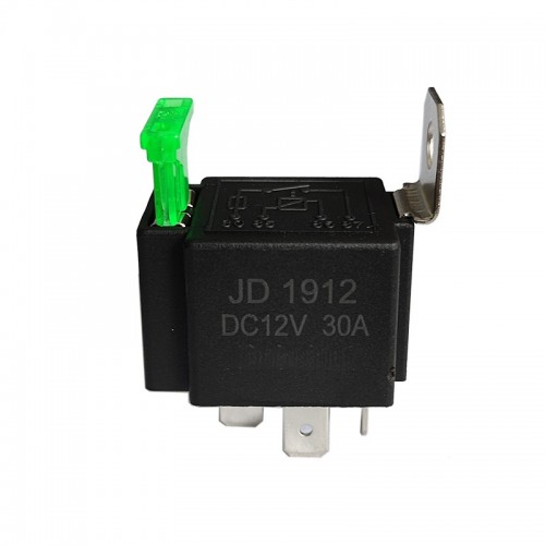 Fused DC12V Automotive Relay 12V with Backing Plate 30A