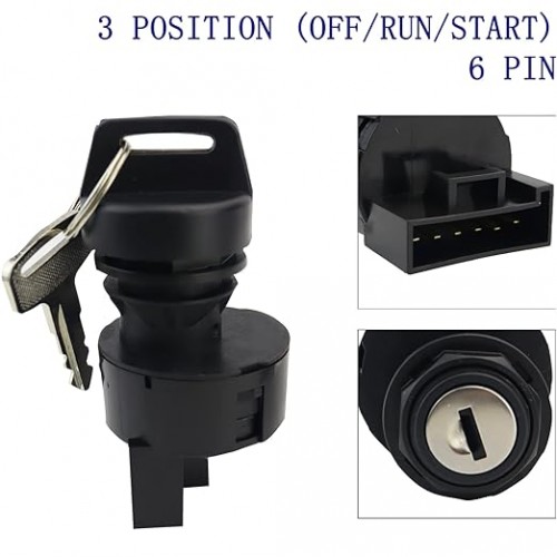 Starter Motor & Drive & Solenoid Relay & Ignition Switch for Polaris Sportsman Scrambler Magnum ATP Trail Boss 330 400 500 2003-2004, 3090188 3084981 57-2688 SMU0061 41054020picture7