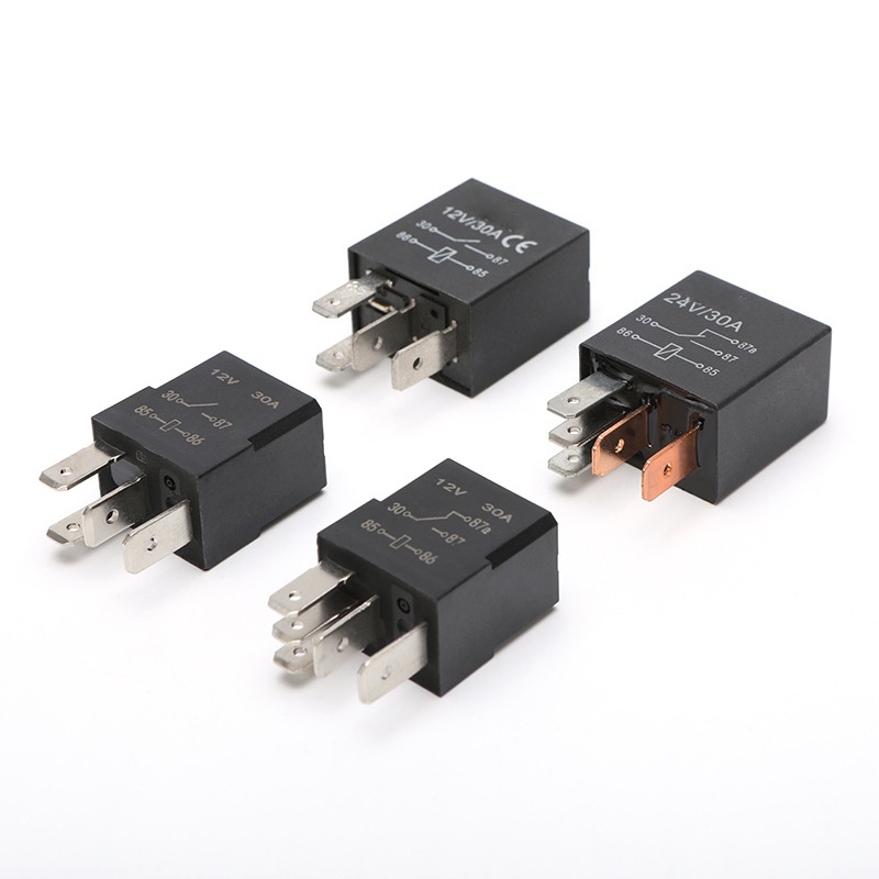Automotive Air Conditioning Relay 12V/24V 30A High Current 4-Pin/5-Pin