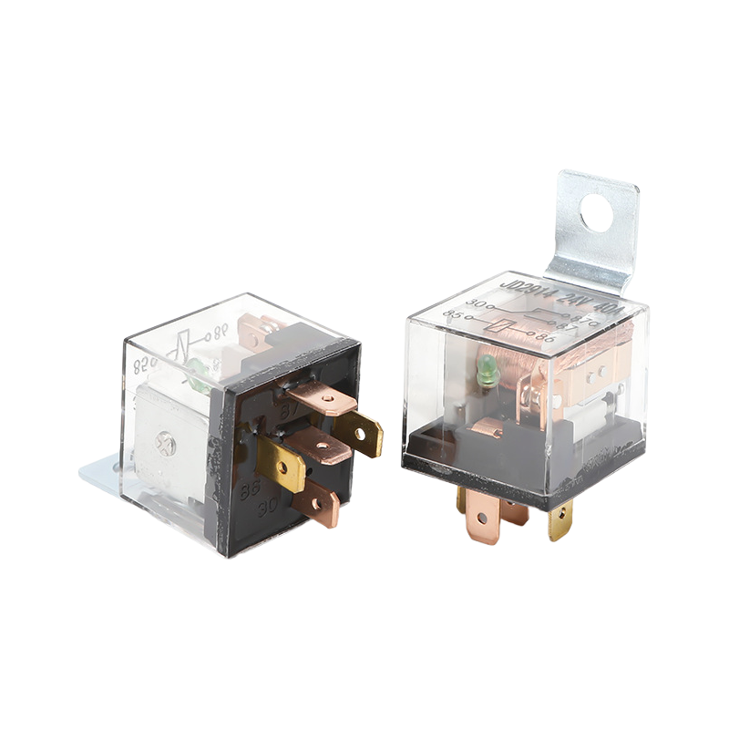 DC12V High-Power Compact Automotive Relay with Five-Pin Iron Backing