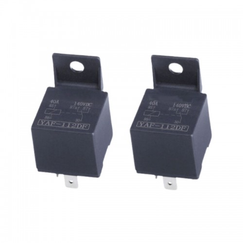12V 40A Automotive Relay, Plastic Back, 4-Pin Normally Open Type