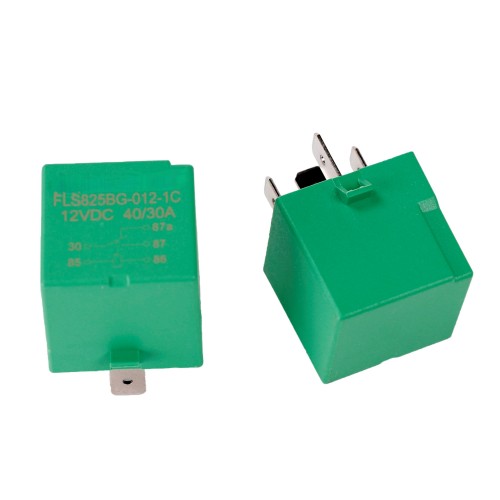 12V 4-pin 5-pin Automotive Auto Relay with Locking Hole, Greenpicture4