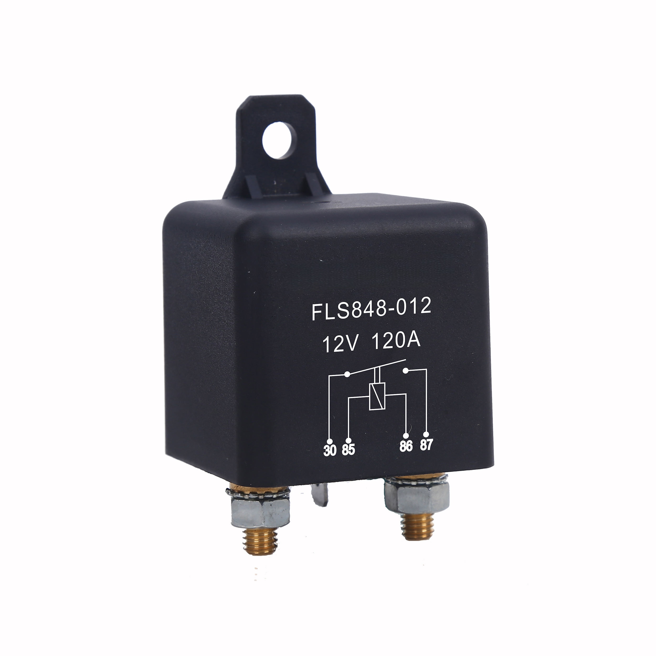 120A Heavy-Duty 12V/24V Automotive Starter Relay, 4-Pin