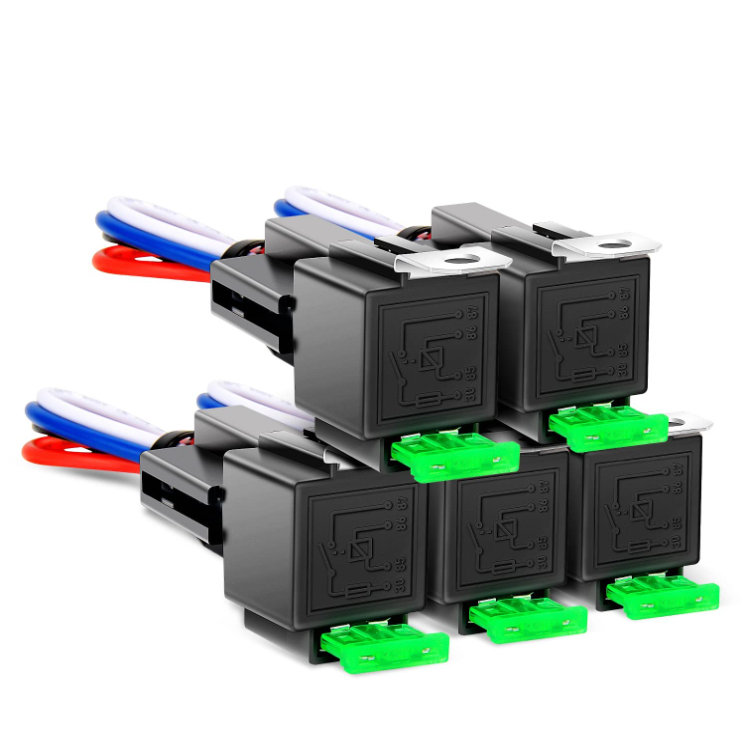 Fuse Switch Kit 12V 30A 5-Pin Harness Automotive Relay
