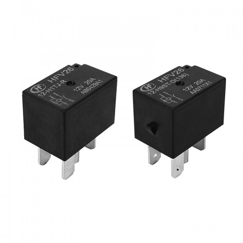 0.9W Automotive Relay HFV26/12-H1STJ for Window Defogger and Headlight Control