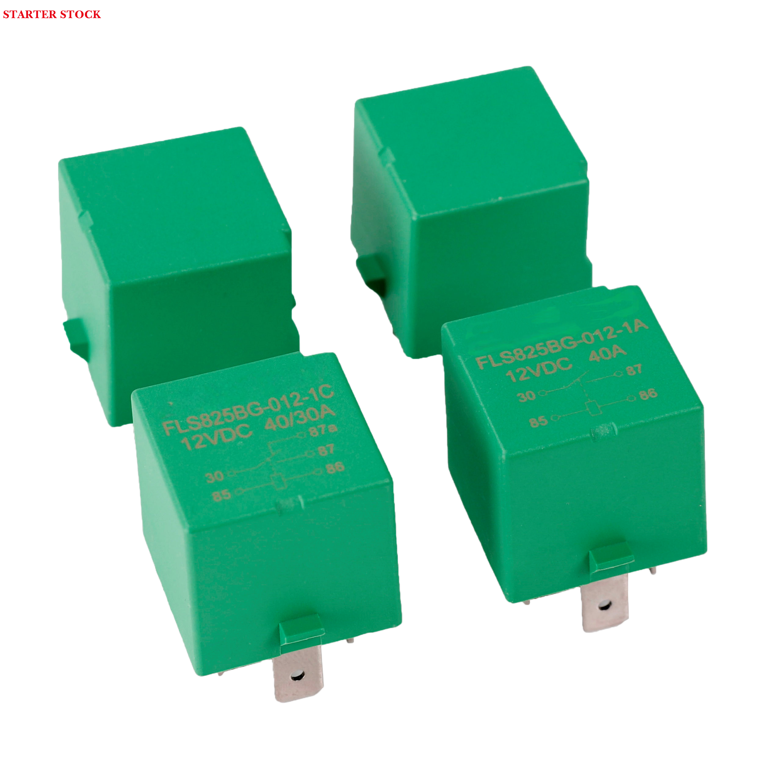 12V 5-Pin Green Cover with Lock Hole Automotive Relay