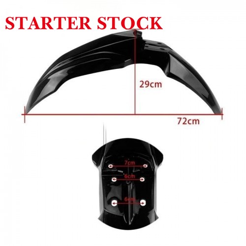 Motorcycle Front Fender for HONDA CRF250R CRF450R CRF450RX and CRF450RX Supermoto 2017 2018 2019picture2