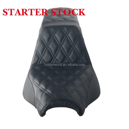 For Harley Softail Fat Bob FXFB 2018-2025 Step up Seat Gel Inside Diamond Pattern Cushionpicture2
