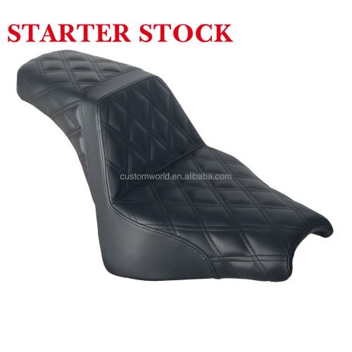 For Harley Softail Fat Bob FXFB 2018-2025 Step up Seat Gel Inside Diamond Pattern Cushionpicture3