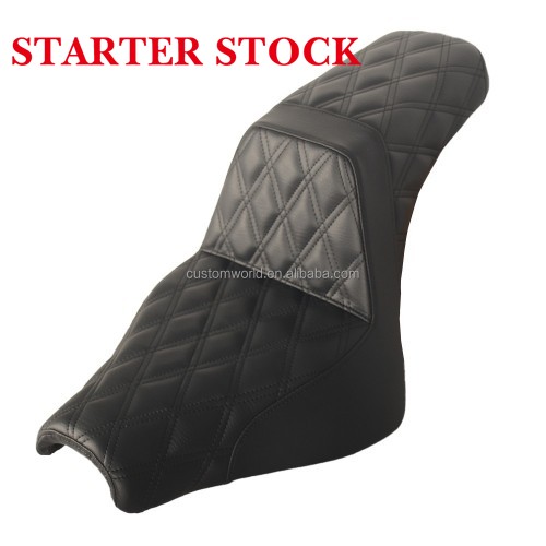 For Harley Softail Fat Bob FXFB 2018-2025 Step up Seat Gel Inside Diamond Pattern Cushionpicture4