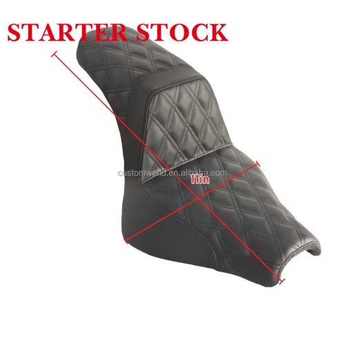 For Harley Softail Fat Bob FXFB 2018-2025 Step up Seat Gel Inside Diamond Pattern Cushionpicture5