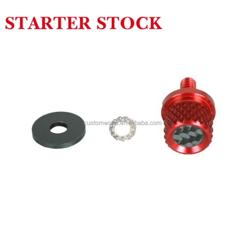 For Harley Davidson Seat Screws Bolt with Carbon Fiber Quick-Release Seat Hardware Kitpicture4