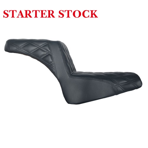 For Harley Softail Fat Bob FXFB 2018-2025 Motorcycle Step up Seat Gel Inside Diamond Pattern Cushionpicture4