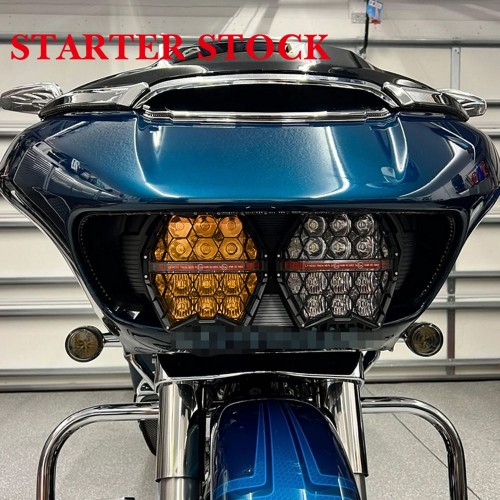 For Harley Touring Road Glide FLTR 2015-2023 Yellow-Clear LED Performance Headlight High Low Beam Amber DRL Lamppicture3