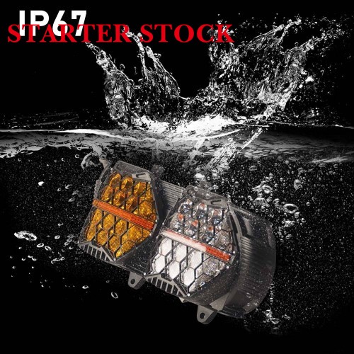 For Harley Touring Road Glide FLTR 2015-2023 Yellow-Clear LED Performance Headlight High Low Beam Amber DRL Lamppicture4