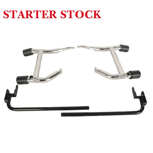 For Harley Touring Street Road Glide 14-25 addlebags Chrome Guard Rails Crash Barpicture2