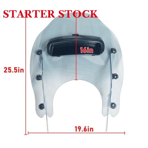 For Harley 94-later Road King Models (except FLHRS) Detachables Wind Splitter Vented Windshield Windscreenpicture5