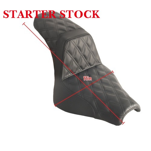 For Harley Softail Fat Bob FXFB 18-25 Step-up Seat with Gel Inside Soft & Comfortable Seats & Backrestspicture5