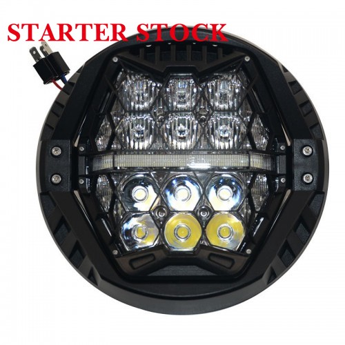For Harley All Motorcycles 7 Inch LED Motorcycle Headlight Round 7" Headlamp with Housing Bucket DRL Hi/Low Beam Headlightpicture5