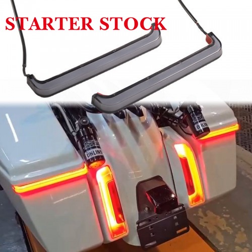 For Harley Davidson Touring 2023.5-2025 LED Tracer Saddlebag Light with Amber Flow Signal Lightpicture5