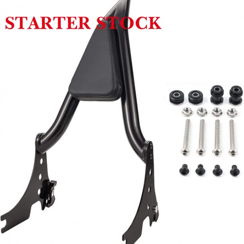 For Harley Sportster 2004-2021 Motorcycles Seats & Backrests Detachable Black Rear Passenger Backrest Sissy Barpicture2