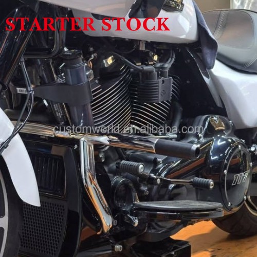 For HD Touring Street Glide Road Glide Road King Electra/Ultra Models (2014-2024) (Chrome) Guard Flat-Out Barpicture3