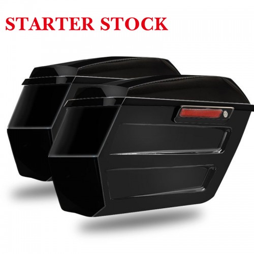 Bagger Saddlebags Road King Street Glide Touring Side Box Chopped for Harley Davidson 2014-2023picture3