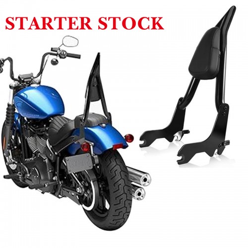 For Harley Softail FLHC FXBB S FLDE FXST FLI FLSL Deluxe Slim Standard Detachable Passenger Backrest Sissy Bar Durablepicture6