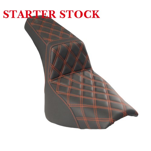 For Harley M8 Softail Step up Seat Club Style Seat with Gel Insidepicture3