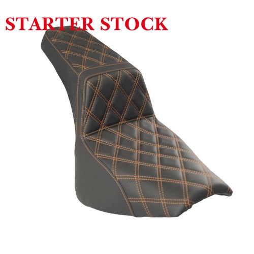 For Harley M8 Softail Step up Seat Club Style Seat with Gel Insidepicture2