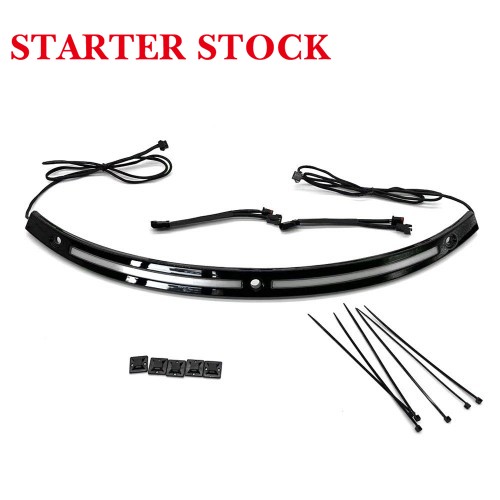 For Harley Touring 2014-2024 LED Windshield Trim Flow Turn Signal Amberpicture5
