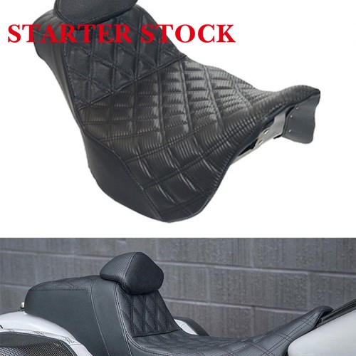 Fit for Harley Touring Electra Street Road Glide 2009-2024 Driver & Rear Passenger Seatpicture3