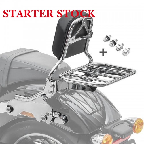 New For Harley Davidson Passenger Backrest Luggage Rack Detachablepicture3