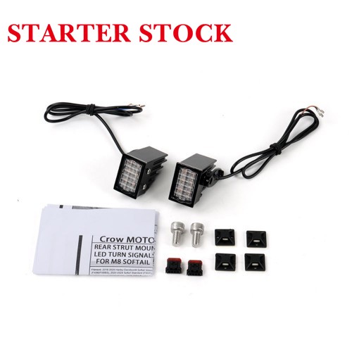 For Harley Softail 2018-2024 Rear Strut Mount LED Turn Signals Red Lightspicture5