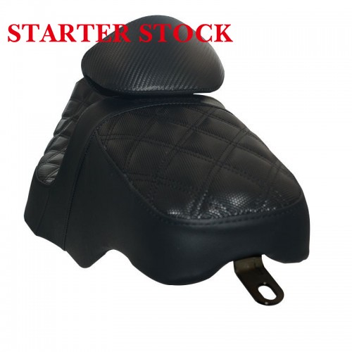 For 2009-2023 Harley Davidson Touring Models Club Style Passenger and Driver Seatpicture2