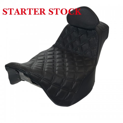 For 2009-2023 Harley Davidson Touring Models Club Style Passenger and Driver Seatpicture4