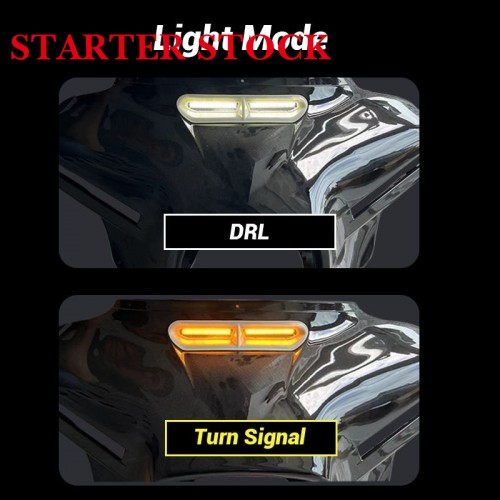 Vent Trim Insert Motorcycle Turn Signal Light For Harley Davidson 2014-2024 Touring Street Glide Ultra Limited LEDpicture4