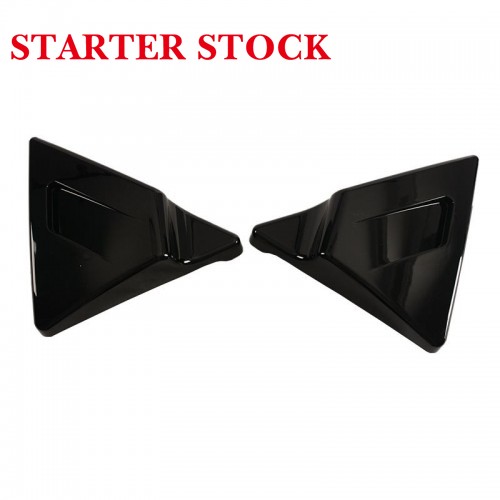 For Harley Touring 2014-2023 Triangle Black Side Battery Coverspicture2