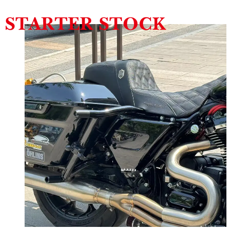 For Harley Touring 2014-2023 Triangle Black Side Battery Coverspicture3