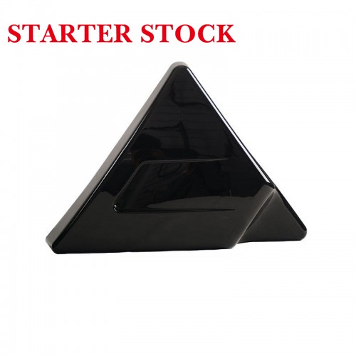For Harley Touring 2014-2023 Triangle Black Side Battery Coverspicture4