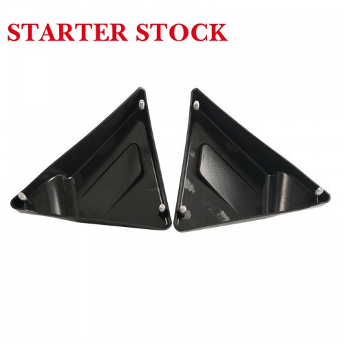For Harley Touring 2014-2023 Triangle Black Side Battery Coverspicture6