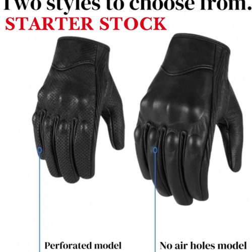 Leather Motorcycle Gloves Goatskin Touch Screen Full Finger, Full Finger Touchscreen Windproof for BMX ATV MTB Riding, Road Racing, Cycling, Climbing, Motocrosspicture4